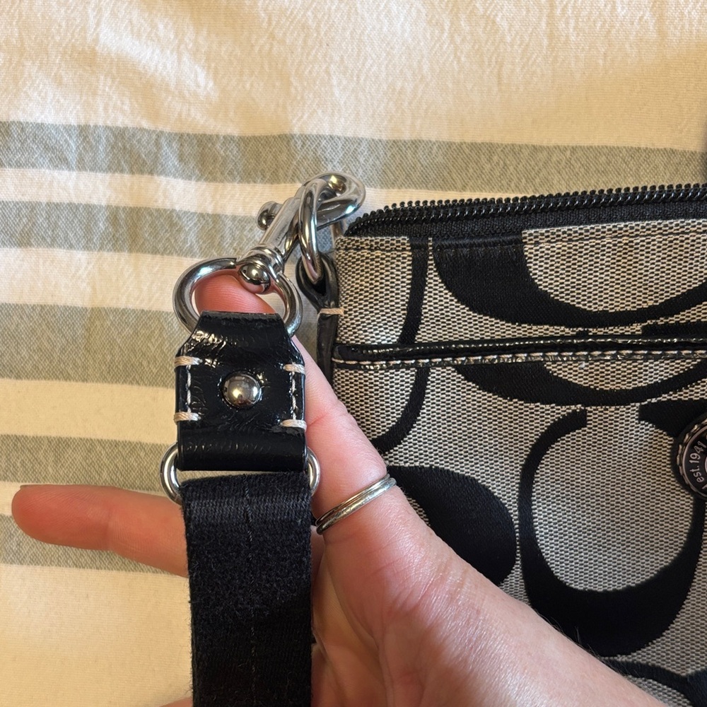 Coach Black and Gray Crossbody Bag - Picture 4 of 5